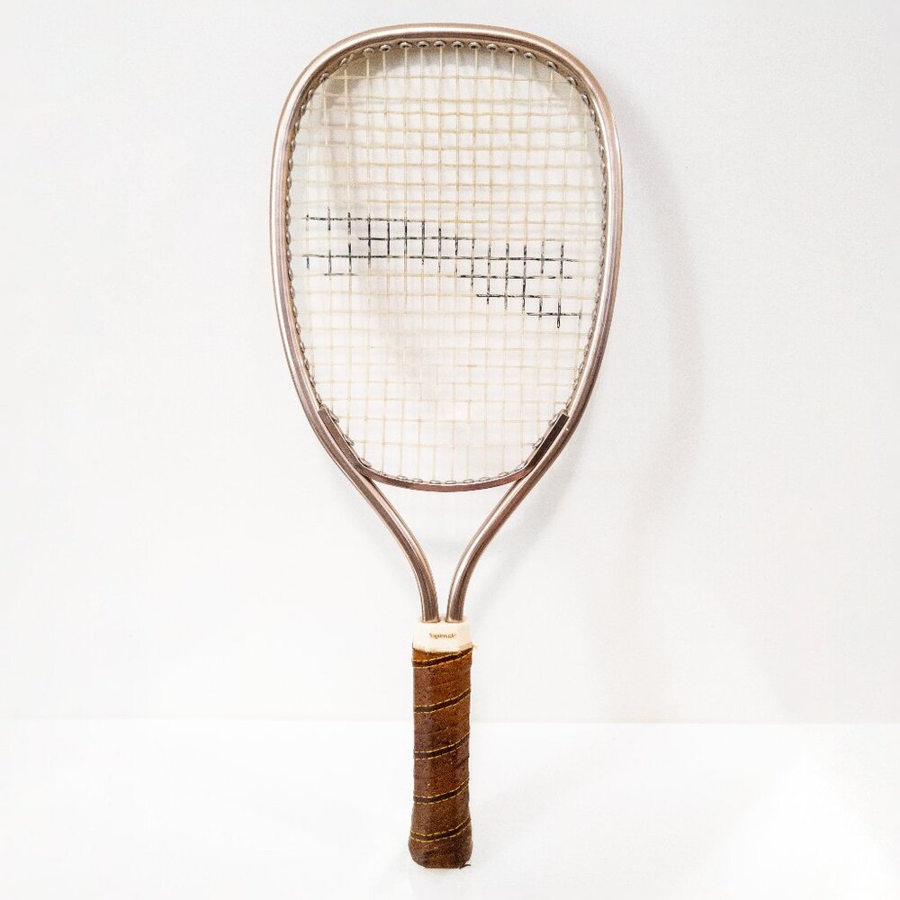 Slazenger Rover Racquetball Racket Vintage Sports Summer Preppy Leather Handle